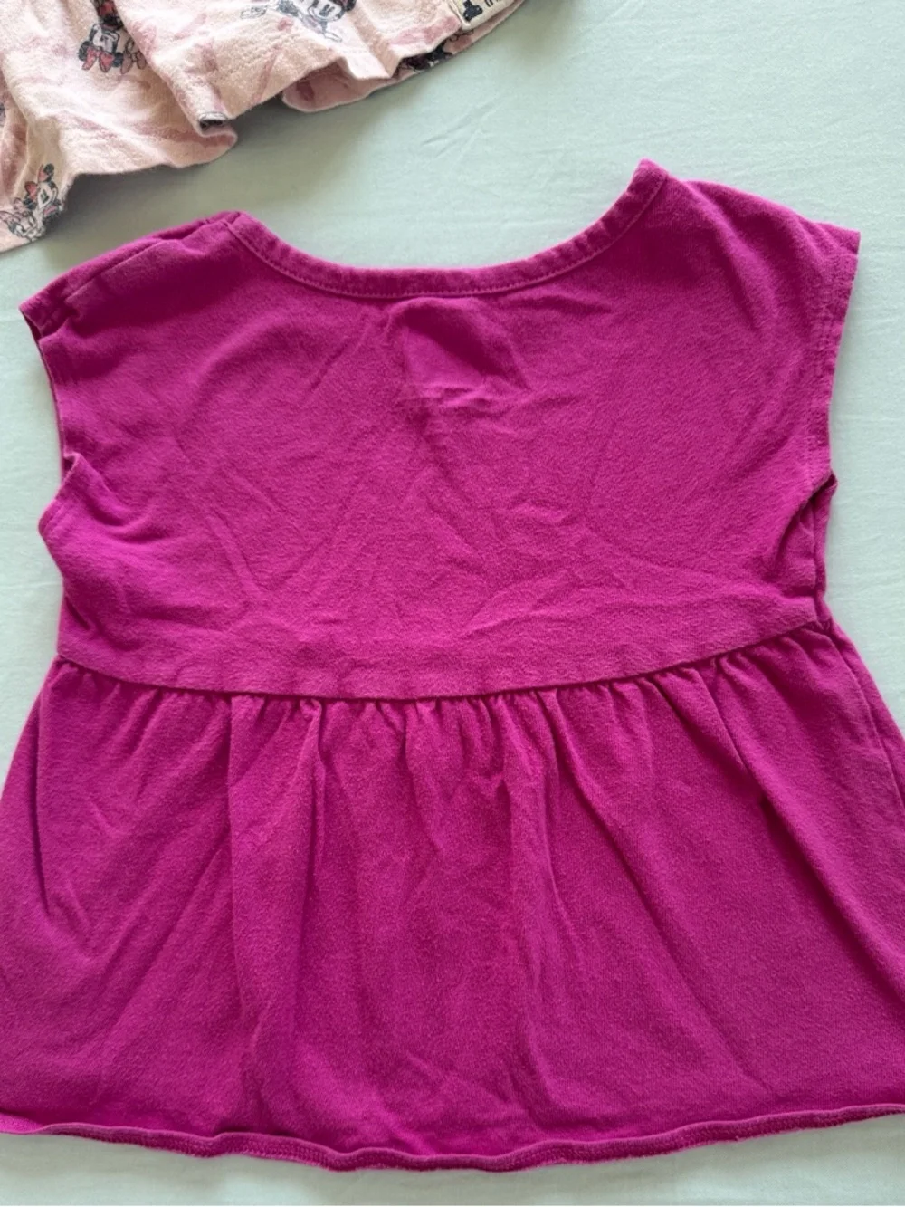 Set of 2 Organic 100% Cotton GAP Baby Girl Short Sleeve Tops. 18-24M